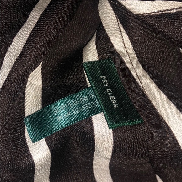 Lauren Ralph Lauren Tenney Striped Ruffle Blouse - Picture 8 of 8